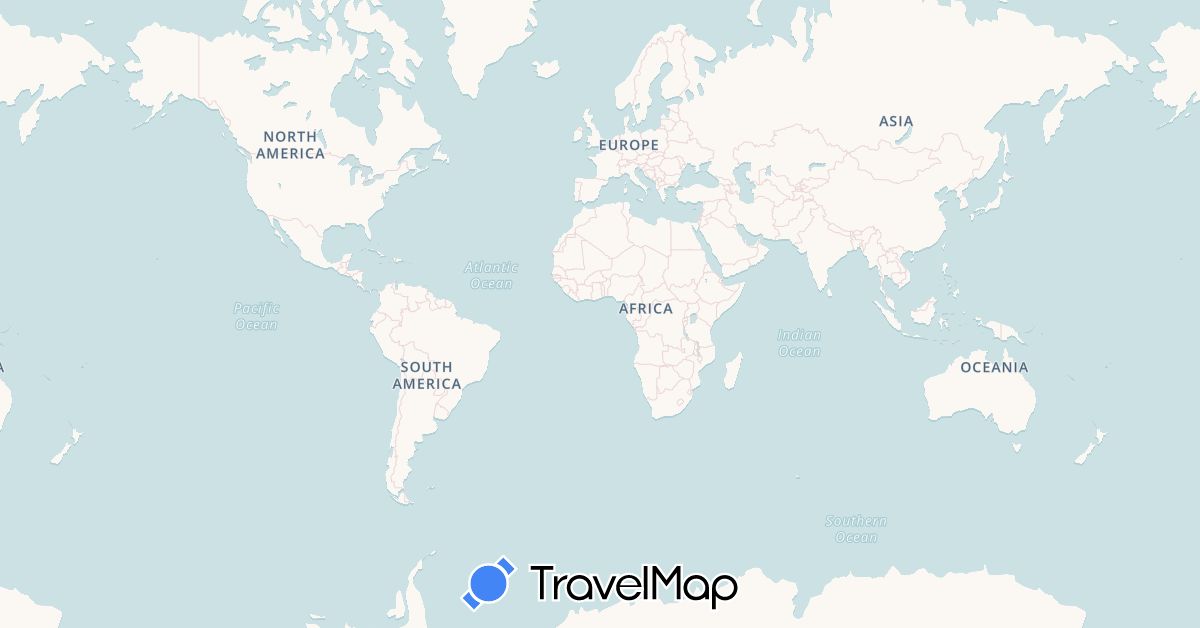 TravelMap itinerary: driving, bus, plane, train, hiking, boat, electric vehicle in United Arab Emirates, Armenia, Argentina, Austria, Australia, Azerbaijan, Belgium, Bahrain, Bermuda, Brazil, Bahamas, Botswana, Canada, Switzerland, Chile, China, Costa Rica, Cuba, Cyprus, Czech Republic, Germany, Denmark, Ecuador, Estonia, Egypt, Spain, Finland, Fiji, France, United Kingdom, Georgia, Gibraltar, Greece, Honduras, Croatia, Haiti, Hungary, Indonesia, Ireland, India, Iceland, Italy, Jersey, Jamaica, Jordan, Japan, Kenya, Cambodia, South Korea, Sri Lanka, Lesotho, Lithuania, Luxembourg, Latvia, Monaco, Montenegro, Madagascar, Malta, Mauritius, Maldives, Mexico, Malaysia, Namibia, Netherlands, Norway, Nepal, New Zealand, Oman, Panama, Peru, Papua New Guinea, Poland, Portugal, Qatar, Saudi Arabia, Solomon Islands, Seychelles, Sweden, Singapore, Slovakia, Swaziland, Thailand, Tonga, Turkey, Taiwan, Tanzania, United States, Uruguay, Vietnam, Vanuatu, Samoa, South Africa, Zambia, Zimbabwe (Africa, Asia, Europe, North America, Oceania, South America)